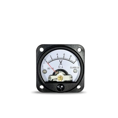SO45 DC Voltmeter 5V 10V 15V 20V 30V 50V 75V 100V 150V 250V 300V 450V 500V 600V Circular Black Pointer Meter 1Pcs(DC 30V) in Saudi Arabia