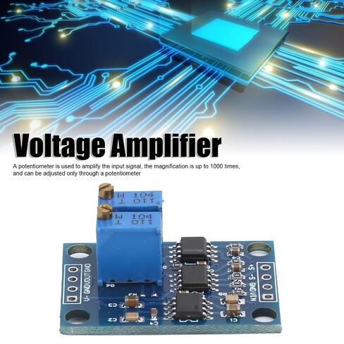 AD620 Instrumentation Amplifier Module - Microvolt/Millivolt Signal Transmitter with Adjustable Gain up to 1000x & Negative Voltage Output in Saudi Arabia