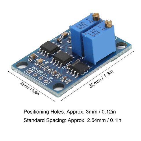 AD620 Instrumentation Amplifier Module - Microvolt/Millivolt Signal Transmitter with Adjustable Gain up to 1000x & Negative Voltage Output in Saudi Arabia