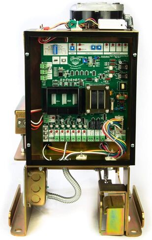 Eagle-1000 FR 1/2 HP Slide Gate Operator Motor for Residential Access Control Entrance - up to 27' ft 600lbs for Home or Light Commercial Businesses with 2 Remotes, Receiver, and Photo Eye Monitor in Kuwait