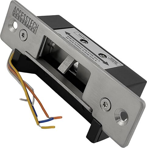 Heavy Duty Electric Strike Door Lock ANSI Standard with Signal Output/Door Position Indicator for Access Control System | Fail-Secure/Fail-Safe Adjustable | NO/NC Output | 12VDC Input Voltage in Saudi Arabia