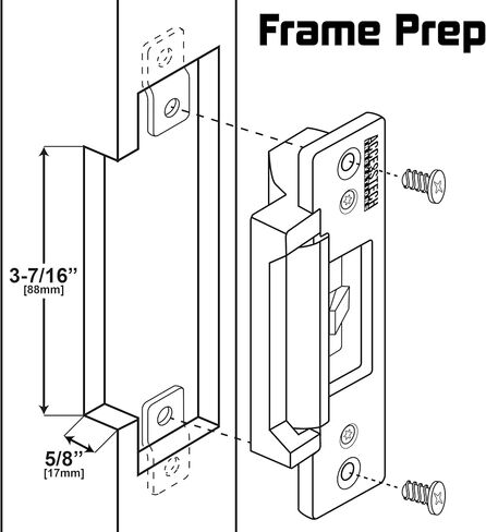 Heavy Duty Electric Strike Door Lock ANSI Standard with Signal Output/Door Position Indicator for Access Control System | Fail-Secure/Fail-Safe Adjustable | NO/NC Output | 12VDC Input Voltage in Saudi Arabia