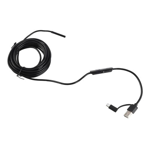 كاميرا المنظار بإضاءة LED USB من النوع C 3 في 1 لكاميرا فحص 5.5 مم 5 متر لإصلاح السيارات والاستخدام الصناعي in Saudi Arabia