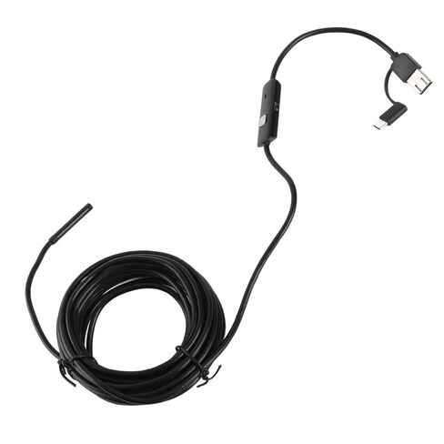 كاميرا المنظار بإضاءة LED USB من النوع C 3 في 1 لكاميرا فحص 5.5 مم 5 متر لإصلاح السيارات والاستخدام الصناعي in Saudi Arabia