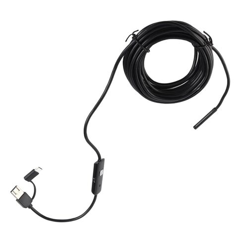 كاميرا المنظار بإضاءة LED USB من النوع C 3 في 1 لكاميرا فحص 5.5 مم 5 متر لإصلاح السيارات والاستخدام الصناعي in Saudi Arabia
