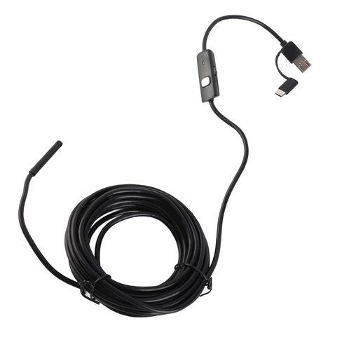 كاميرا المنظار بإضاءة LED USB من النوع C 3 في 1 لكاميرا فحص 5.5 مم 5 متر لإصلاح السيارات والاستخدام الصناعي in Saudi Arabia