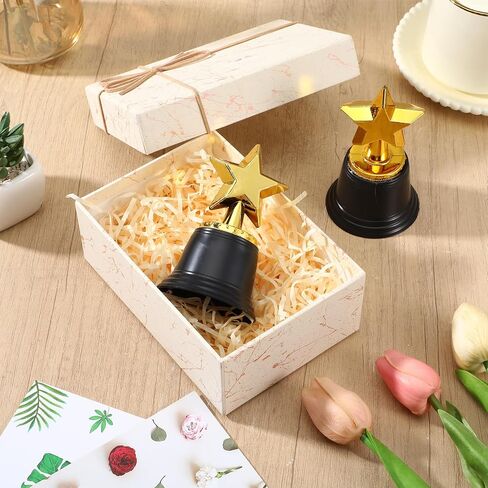 32 Pack Mini Gold Star Trophy Awards, 4.5 Inch Bulk Plastic Trophies for Party Favors, Learning Rewards, Sports Prizes, and Recognition Gifts (Gold) in Saudi Arabia