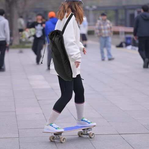 حقيبة حمل لوح التزلج مقاومة للماء سميكة من قماش أكسفورد حقيبة تخزين طويلة مع أشرطة منظم لوح التزلج للسفر والاستخدام الخارجي in Kuwait