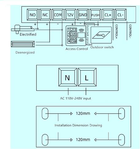 Steel Power Supply Home Door Access Control System Electromagnetic Lock DC 12V 3A Power Supply in Kuwait