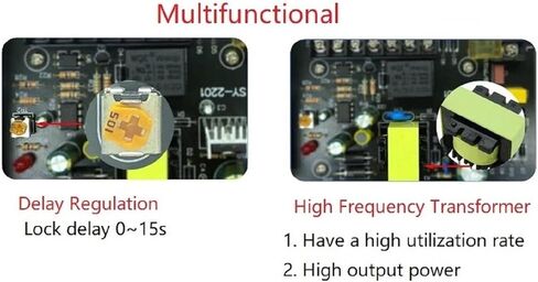 Steel Power Supply Home Door Access Control System Electromagnetic Lock DC 12V 3A Power Supply in Kuwait