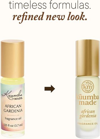 زيت عطر الغردينيا الأفريقي المصنوع من كومبا، أسطوانة عطر زيتية معطرة تدوم طويلاً، نباتي، خالي من الكحول، 0.15 أونصة in Kuwait