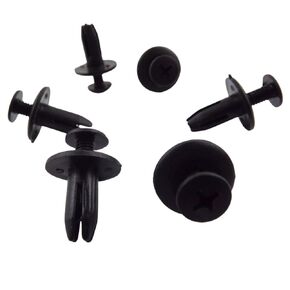 100 Pcs New Auto Car Door Fender 6mm Hole Push Plastic Rivets Retainer Clips in Kuwait
