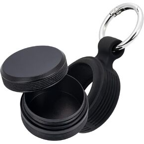 Premium Keychain Case – Small Metal Pill Case Travel Pill Box, Waterproof Durable Pill Holder Container, Portable Medicine Pill Organizer for Earplugs, Jewelry, Compatible with Loop, Vibes & Eargasm in Kuwait