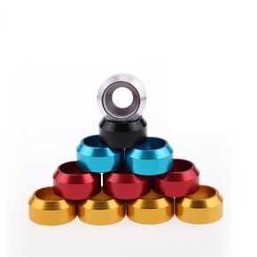 غسالات Qinlu-Wasers M2 M2.5 M3 M4 M5 M6 M8 غطاء رأس ألومنيوم مخروطي لغسالة الملابس، 4-10 قطع/المجموعة، لإصلاح المصانع (رمادي، M2.5 10 قطع) in Kuwait