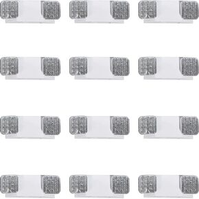 LED Emergency Lights with Battery Backup, Two Adjustable Heads Hardwired Commercial LED Exit Light, Domestic Power Outage Emergency Lighting Fixtures, AC 120/277V UL 924 Certified (12 Pack) in Kuwait