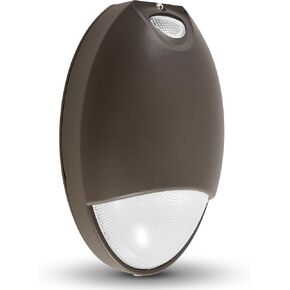 حزمة إضاءة حائط للطوارئ LED بقدرة 12 وات، 1320 لومن، حزمة حائط تجارية معتمدة من UL 924 مع بطارية احتياطية، خلية ضوئية من الغسق إلى الفجر، تشخيص للاختبار الذاتي، موقع رطب IP65، 120-277VAC in Kuwait