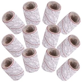 PartyKindom 200Pcs Sanding Bands for Nail Drill Fine Grit Manicure Tools with Mandrel Bits Durable Professional Nail Art Supplies for Home and Salon Use Easy Nail Polish Removal in Saudi Arabia