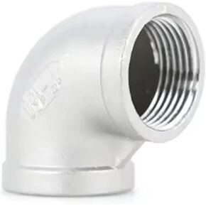 1/4 "1/2" 3/4 "1" 1-1/2 "2" الكوع 90 درجة زاوية الفولاذ المقاوم للصدأ SS304 تركيبات الأنابيب الملولبة المخفض اتصال السباكة 1 قطعة (1-1/2 ") in Kuwait