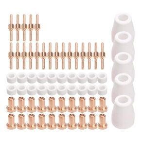 65Pcs Plasma Cutter Tip Electrodes & Nozzles Kit Consumable Accessories for PT31 Cut 30 40 50 Welding Tools Nozzle in Saudi Arabia