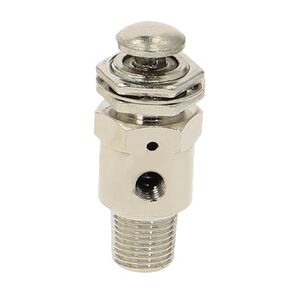 TAC2-3P 2 Position 3 Way 1/8 Male Thread Air Pneumatic Mechanical Valve Exhaust Valve Self-Reset Button Switch(TAC2-3P) in Kuwait
