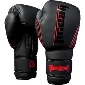 قفازات الملاكمة تايجير للرجال والنساء والأطفال | قفازات الملاكمة التايلاندية الجلدية المصممة هندسيًا، ومعدات الفنون القتالية المختلطة، وتدريبات الكيك بوكسينغ على الحقائب الثقيلة والسجال in Kuwait