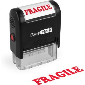 Fragile Self Inking Rubber Stamp - Red Ink in Saudi Arabia