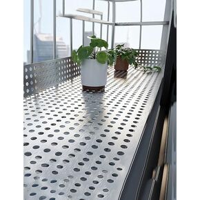 لوح مثقوب من الفولاذ المقاوم للصدأ المتين - سياج آمن للشرفة والنافذة، شبكات زخرفية للمنزل والحديقة والاستخدام الخارجي in Kuwait