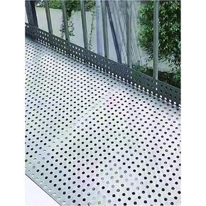 304 Stainless Steel Perforated Sheet 65x200cm, 8mm Hole Diameter, Anti-Fall Metal Plate with Ties & Gloves, Durable and Versatile for DIY Projects and Construction in Kuwait