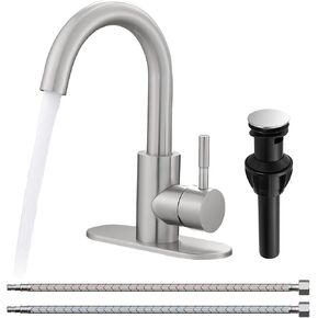 صنابير الحمام فرانسيتون، صنبور حوض البار فتحة واحدة للحمام والمطبخ والتخييم مع خرطوم تصريف منبثق، مناسب لمرحاض المزرعة in Kuwait