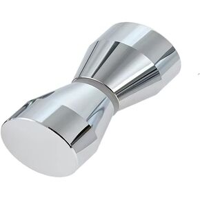 Aluminum Alloy Back-to-Back Glass Door Puller Push Single Glass Door Knob Bathroom Shower Cabinet Handle 6mm to 18mm Thick Glass(Polished Chrome C) in Kuwait
