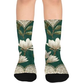 جوارب Magnolia and Hearst Green للمشي لمسافات طويلة - جوارب شتوية حرارية سميكة دافئة للأولاد والبنات للمدرسة، والارتداء اليومي والأنشطة الخارجية in Kuwait