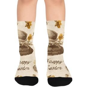 قبعات الحوذان جوارب صفراء للمشي لمسافات طويلة - جوارب شتوية حرارية سميكة دافئة للأولاد والبنات للمدرسة، والارتداء اليومي والأنشطة الخارجية in Kuwait