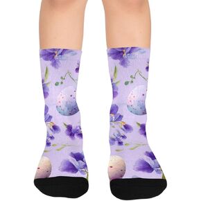 جوارب المشي لمسافات طويلة بألوان مائية لعيد الفصح - جوارب شتوية حرارية سميكة دافئة للأولاد والبنات الصغار للمدرسة، والارتداء اليومي والأنشطة الخارجية in Kuwait