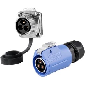 LP-20 aviation socket 3-core 4-hole flange reverse mount with fence female male connector(Female plug) in Kuwait