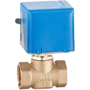 1 "صمامات كروية نحاسية كهربائية بمحرك 2 سلك AC220V صمام إيقاف إيقاف ثنائي الاتجاه (24VAC) in Kuwait