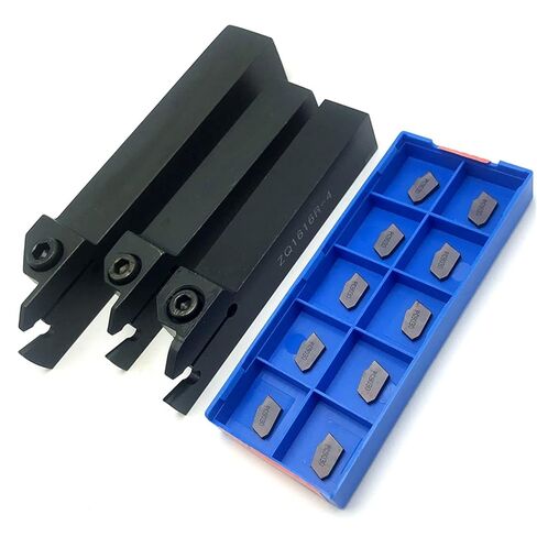 ZQ1616R-2 ZQ2020R-2 ZQ2525R-2 Grooving CNC Lathe Holder Used for Carbide Insert Grooving Tool SP200 SP300 SP400 Cutting Tool(ZQ1616R-4,SP400 NC3030) in Kuwait