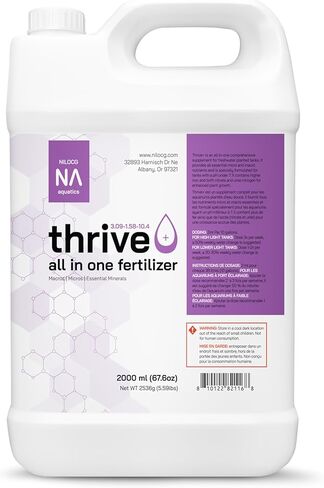 Thrive+ سماد سائل لأحواض السمك الكل في واحد - محلول عالي التركيز 4000 مل - أغذية نباتية مائية غنية بالمغذيات - استخدام مريح - نتائج فعالة in Kuwait