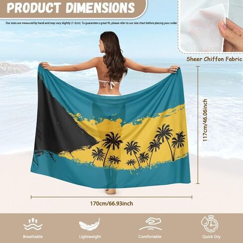 Women's Swimwear Cover Ups Sheer Long Bikini Wraps Beach Bathing Suit Cover Up Swimsuit Sarong Dress in Kuwait