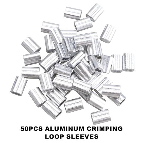 حبل سلك كابل من الفولاذ المقاوم للصدأ بطول 1/12 بوصة بطول 164 قدمًا، حبل سلك أساسي 7 × 7 مع 50 قطعة من الأكمام الألومنيوم، قوة كسر 640 رطل in Kuwait