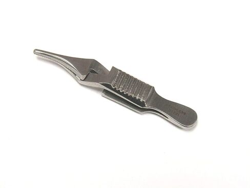 مشبك جراحي أو ملقط ميكرو بولدوج ذو فك مسنن ستانلس ستيل متعدد المقاسات (3 سم منحني) in Kuwait