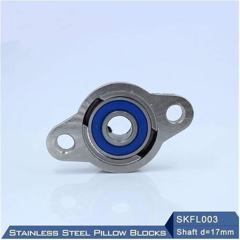 TMP1105 SKFL003 SSKFL003 الفولاذ المقاوم للصدأ وسادة كتلة محمولة محامل تحمل رمح 17 مللي متر العلب S KFL003 17 مللي متر الدقة in Kuwait