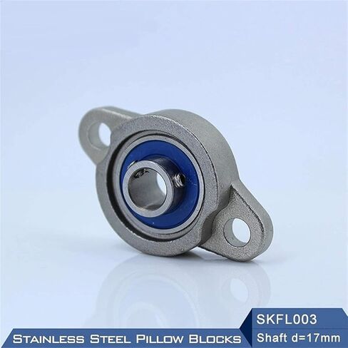 TMP1105 SKFL003 SSKFL003 الفولاذ المقاوم للصدأ وسادة كتلة محمولة محامل تحمل رمح 17 مللي متر العلب S KFL003 17 مللي متر الدقة in Kuwait