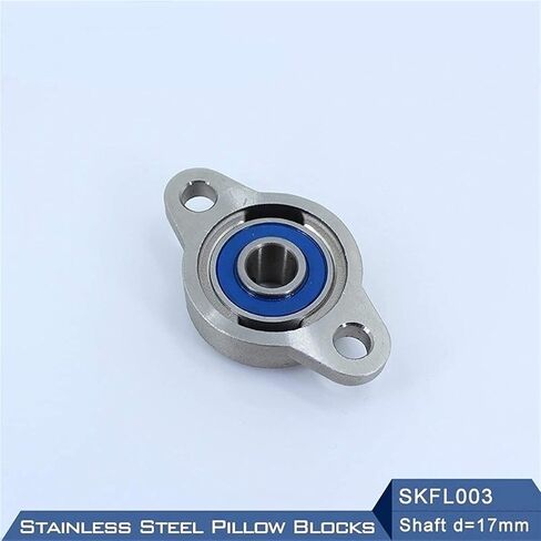 TMP1105 SKFL003 SSKFL003 الفولاذ المقاوم للصدأ وسادة كتلة محمولة محامل تحمل رمح 17 مللي متر العلب S KFL003 17 مللي متر الدقة in Kuwait