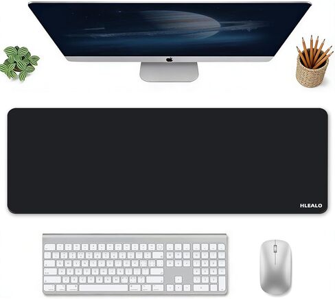 Large Gaming Mouse Pad 31.5 x 11.8 in, Extended Desk Mat for Keyboard and Mouse, Non-Slip Rubber Base, Smooth Waterproof Surface, Stitched Edges, Black Mousepad for Office & Home,Pink-Purple in Kuwait