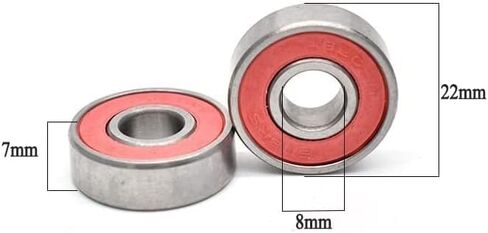 Bearings 10pcs Si3N4 Black Ceramic 608 Skateboard 8x22x7mm ABEC 11 Wheel for Skate in Saudi Arabia