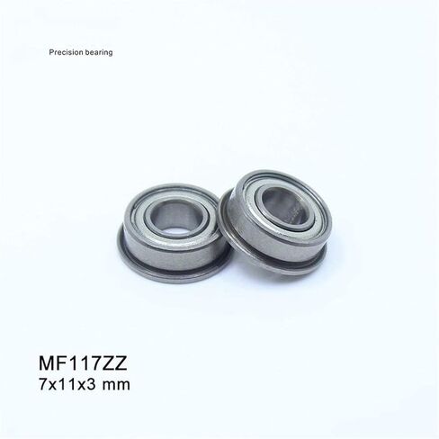 شفة الكرات MF117ZZ تحمل 7x11x3 ملم الأخدود العميق ABEC-1 مصغرة ذات حواف MF117 Z ZZ الدقة in Kuwait