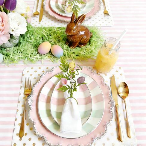 Easter Eggs Napkin Rings Set of 8, Farmhouse Spring Napkin Ring Holder Buckles for Family Holiday, Easter Party, Table Dinner Decor in Saudi Arabia
