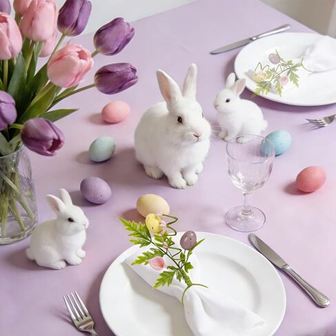 Easter Eggs Napkin Rings Set of 8, Farmhouse Spring Napkin Ring Holder Buckles for Family Holiday, Easter Party, Table Dinner Decor in Saudi Arabia