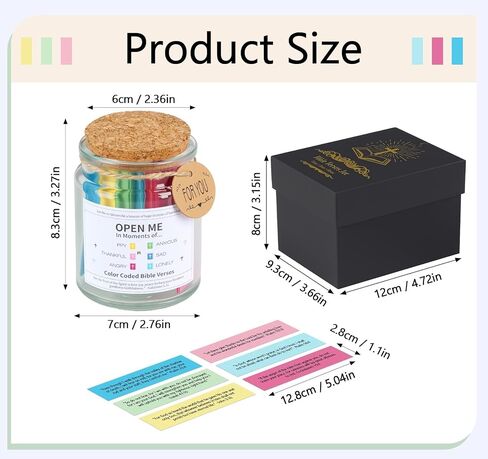 Bible Verse Jar, Inspirational Christian Gifts for Women, Men, Mom, Dad, Graduation, Birthday, Baptism, Christmas, Read Me When Bible Verses Jar with 108 Handpicked for Emotions and Feelings in Kuwait