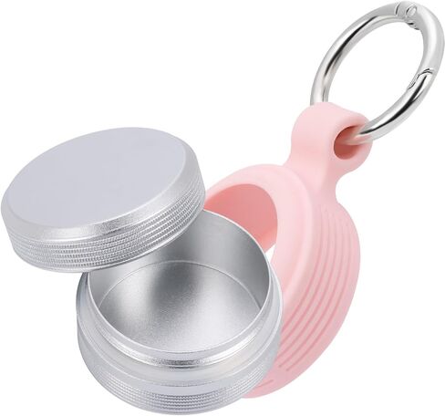 Premium Keychain Case – Small Metal Pill Case Travel Pill Box, Waterproof Durable Pill Holder Container, Portable Medicine Pill Organizer for Earplugs, Jewelry, Compatible with Loop, Vibes & Eargasm in Kuwait